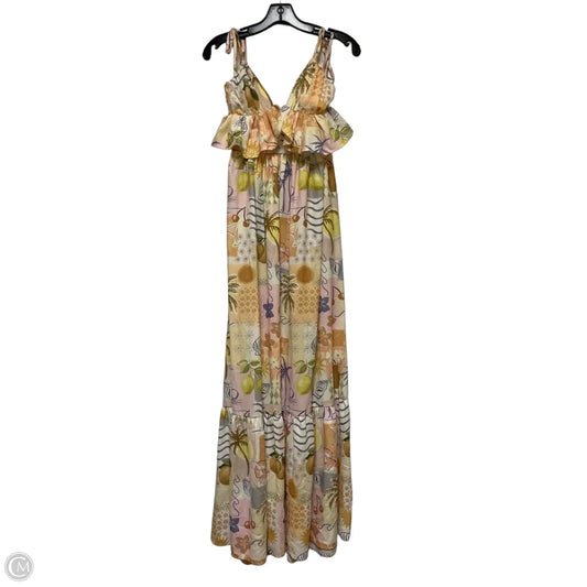 Dress Casual Maxi By Shein In Purple & Yellow, Size: S