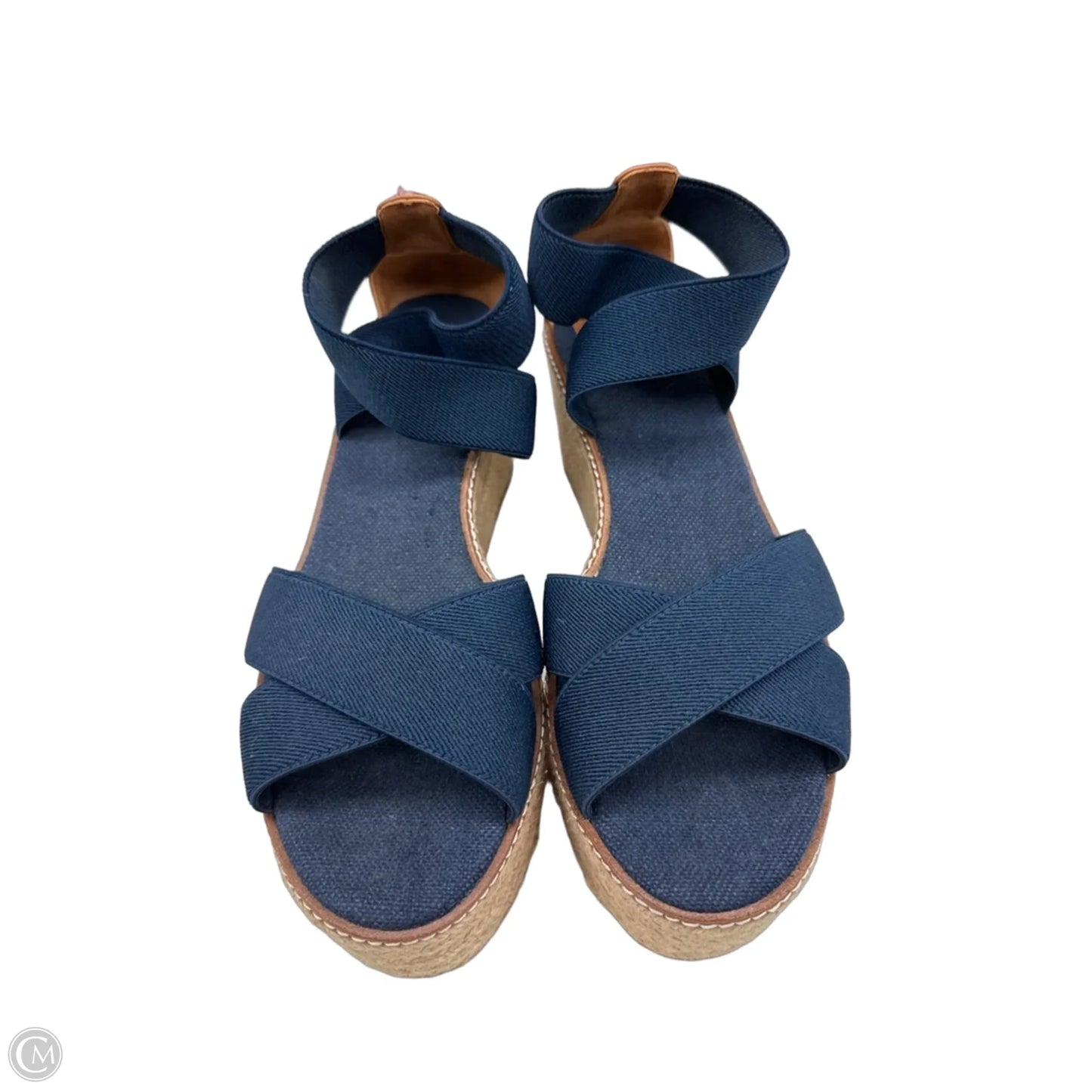 Sandals Designer By Tory Burch In Navy, Size: 10.5