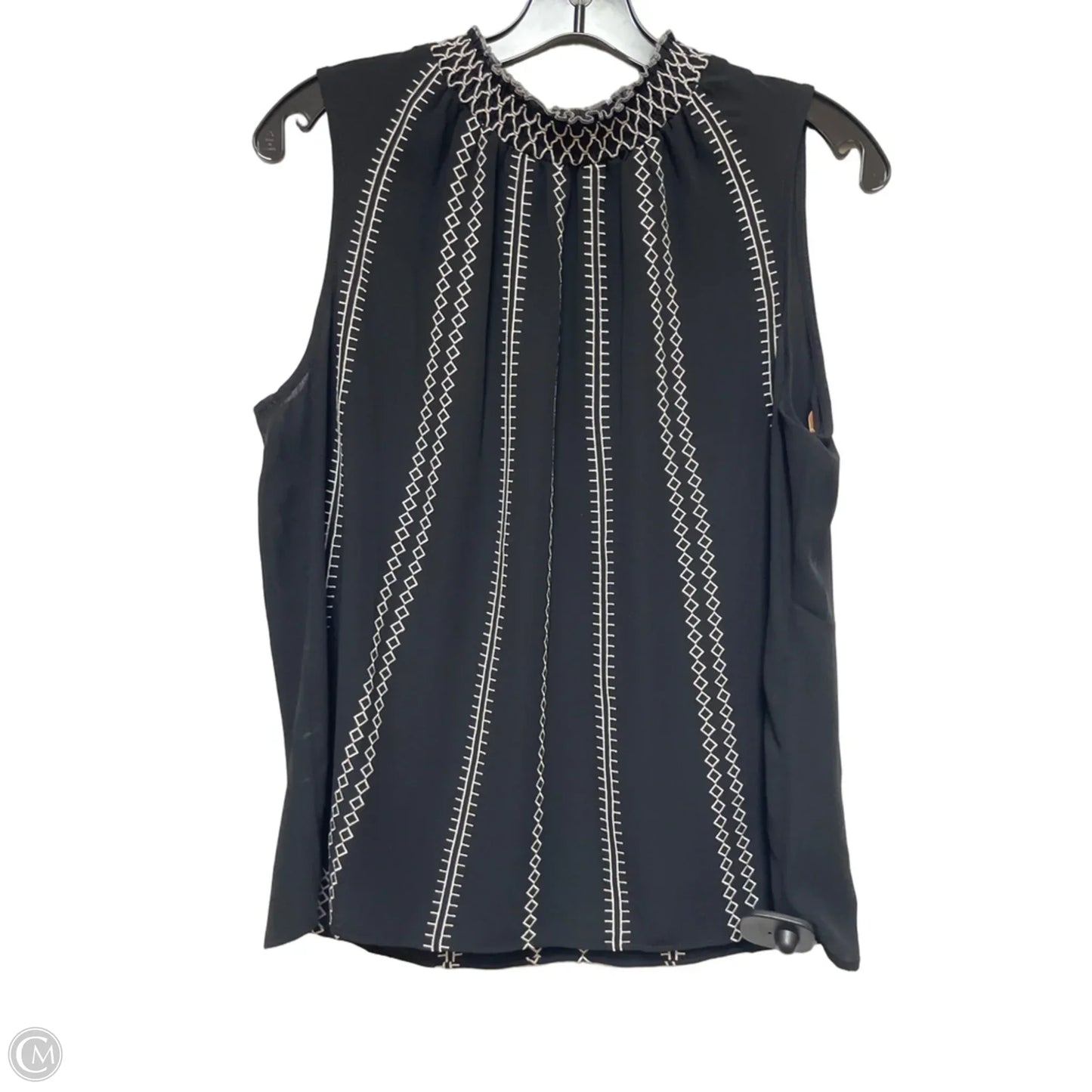Top Sleeveless By White House Black Market In Black & White, Size: L