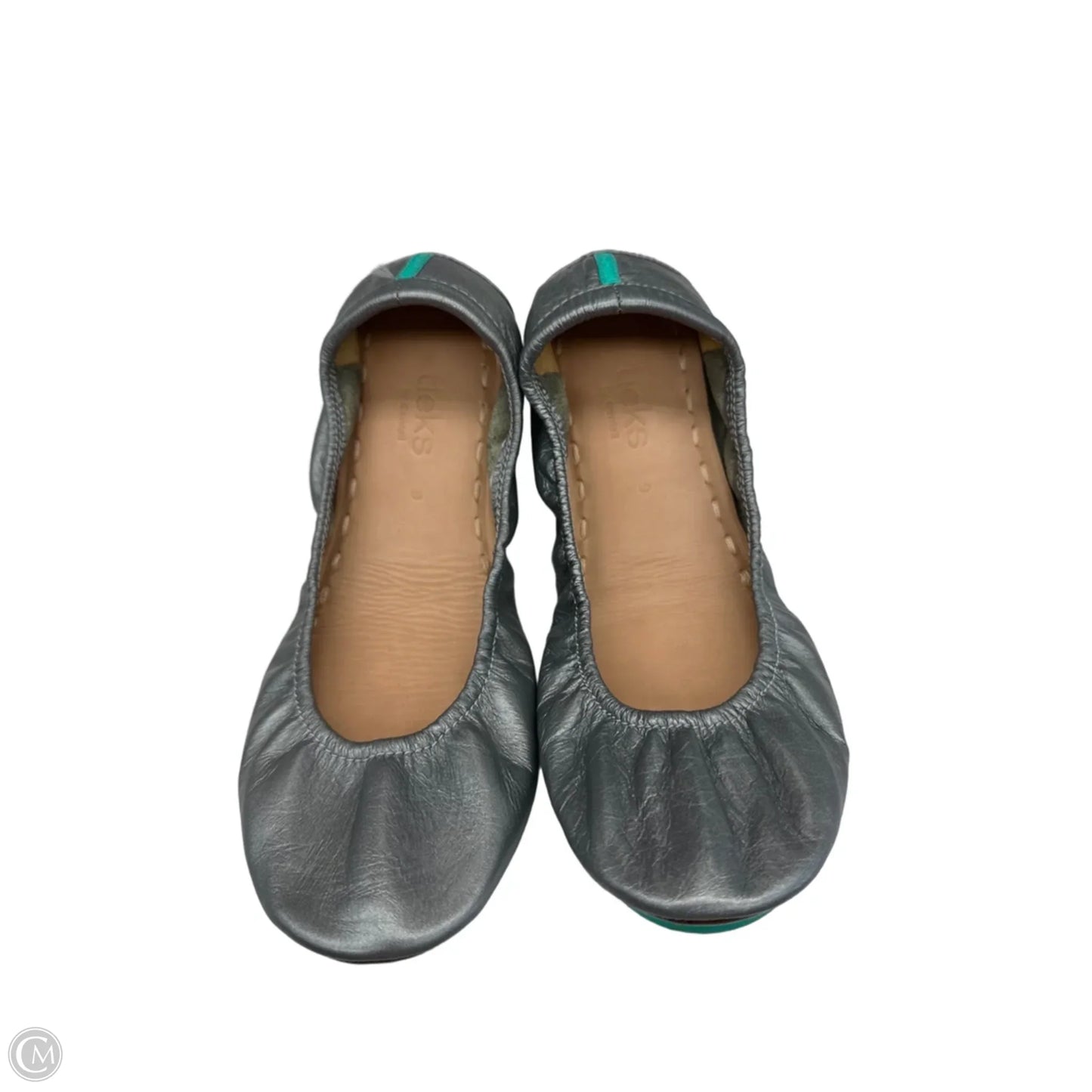 Shoes Flats By Tieks In Silver, Size: 9