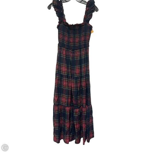 Dress Casual Midi By Blu Pepper In Plaid Pattern, Size: S