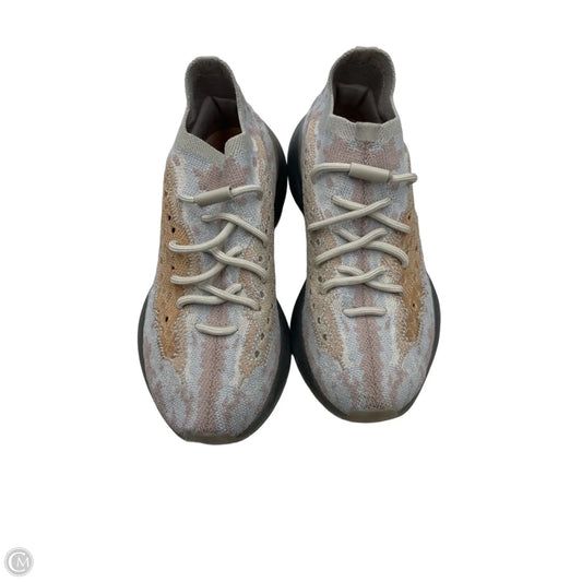Shoes Luxury Designer By Yeezy In Grey, Size: 9.5