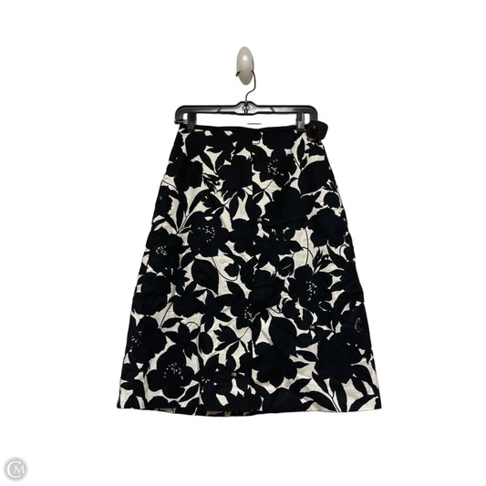 Skirt Midi By Ann Taylor In Black & White, Size: 2