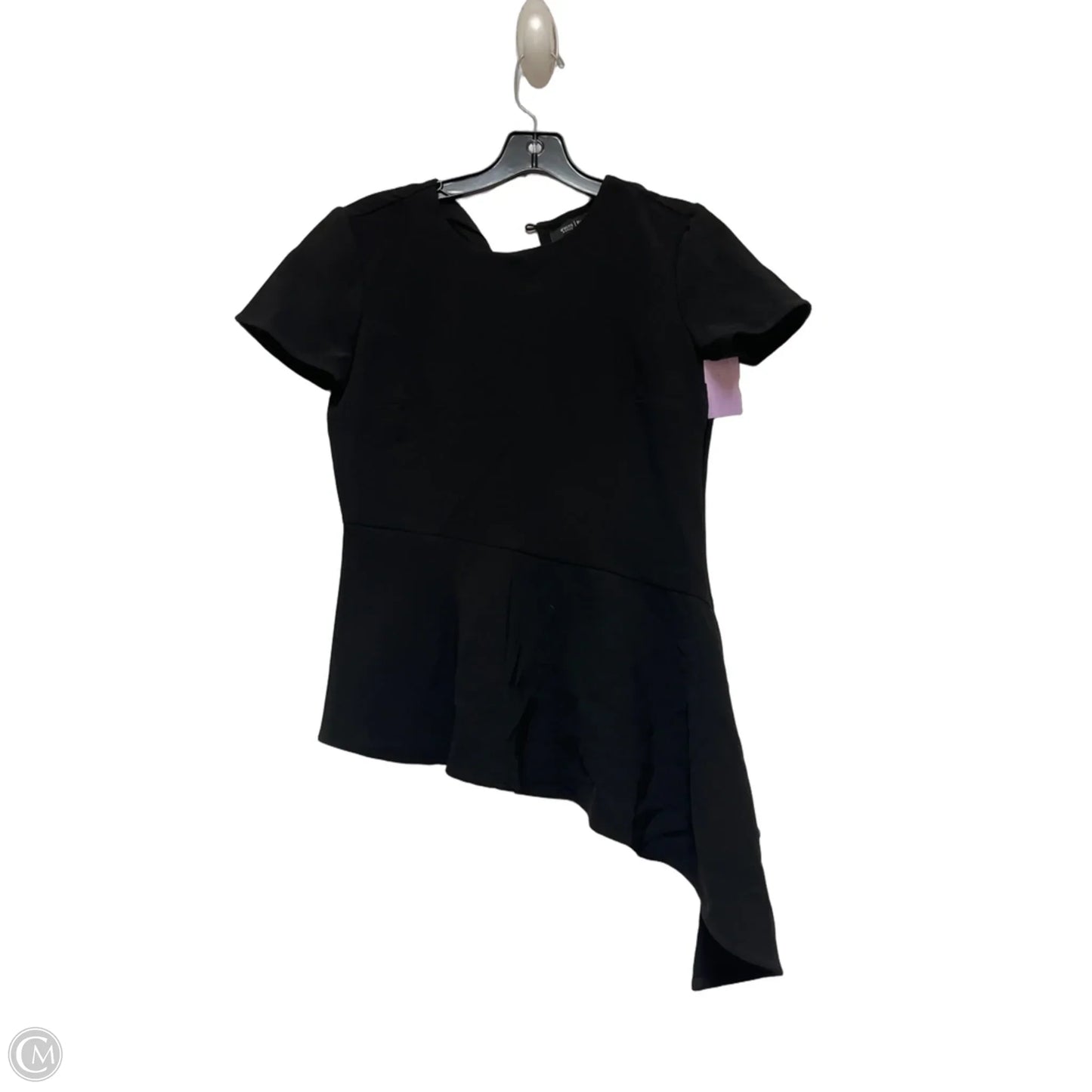 Top Short Sleeve By White House Black Market In Black, Size: Xs