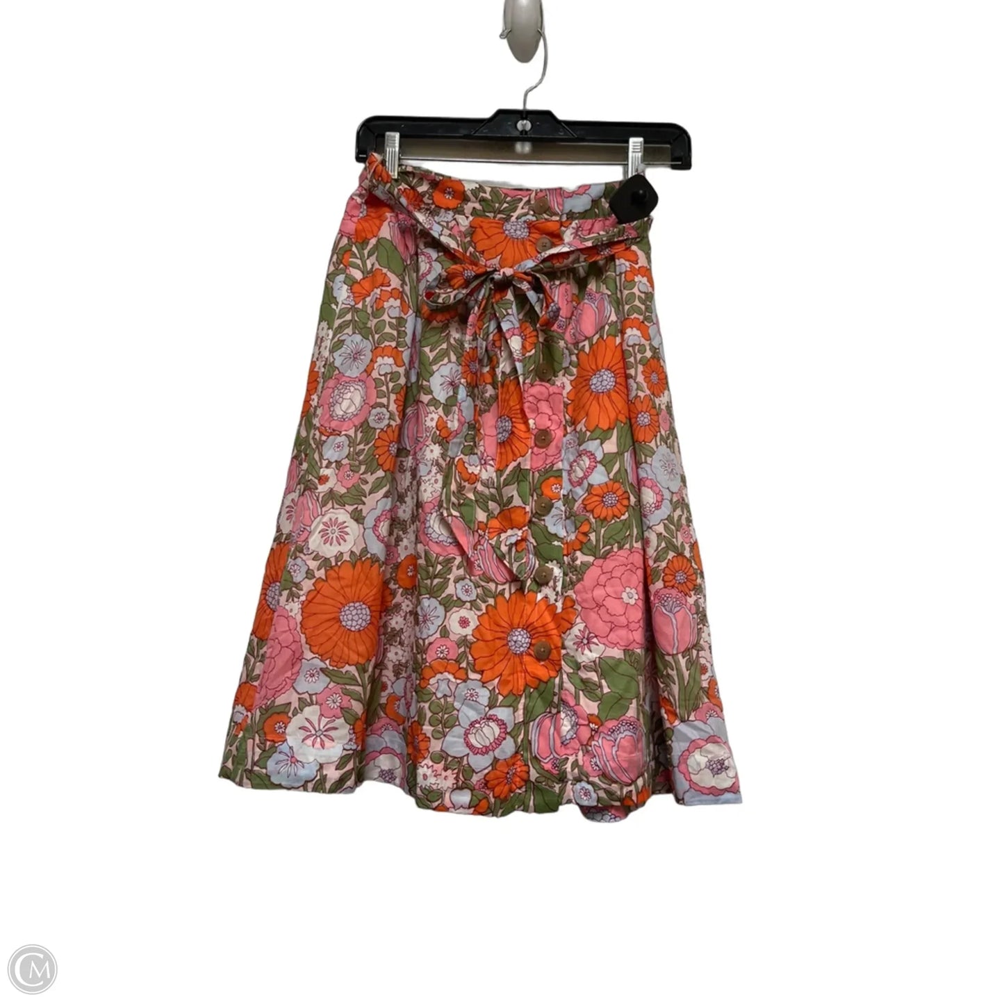 Skirt Midi By Talbots In Floral Print, Size: 4p
