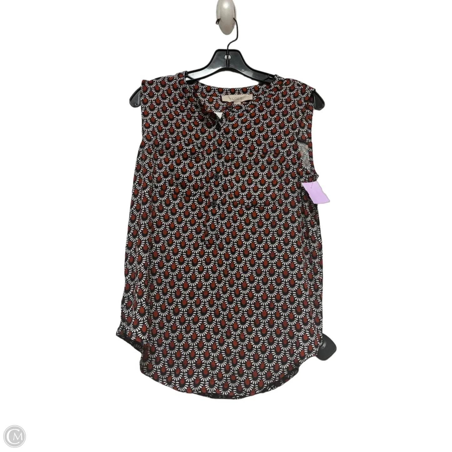 Top Sleeveless By Loft In Blue & Orange, Size: Xs