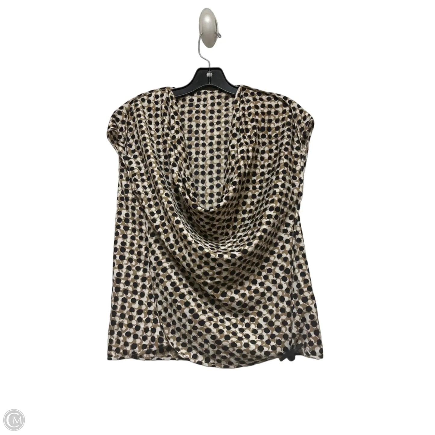 Top Sleeveless By Ann Taylor In Black & Tan, Size: Xs