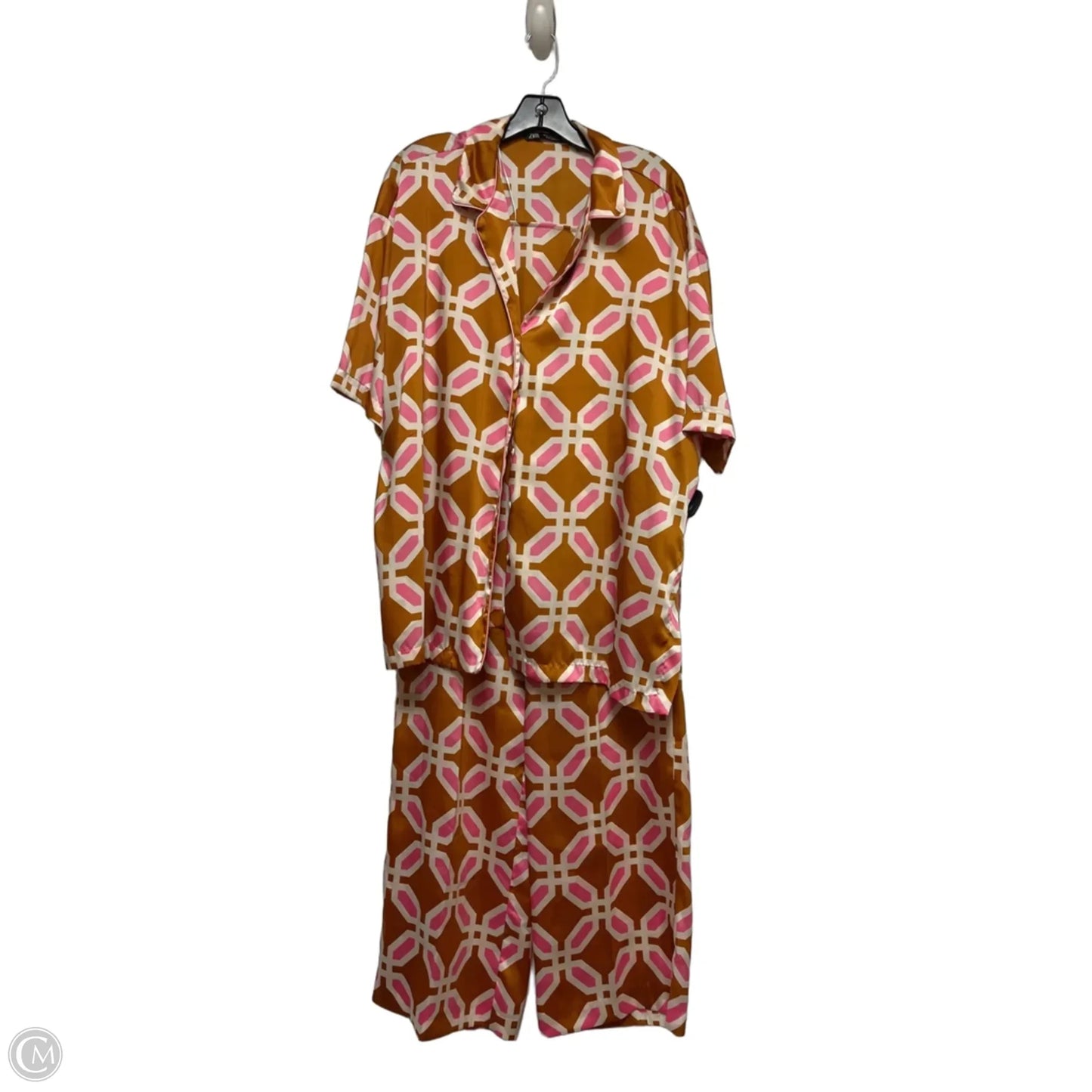 Pants Set 2pc By Zara In Orange & Pink, Size: 4