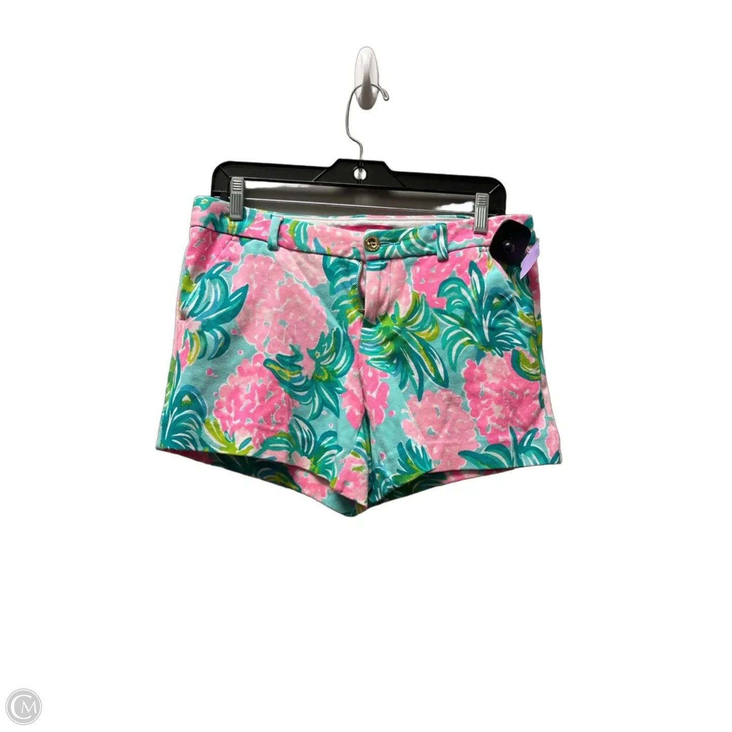 Shorts Designer By Lilly Pulitzer In Green & Pink, Size: 6