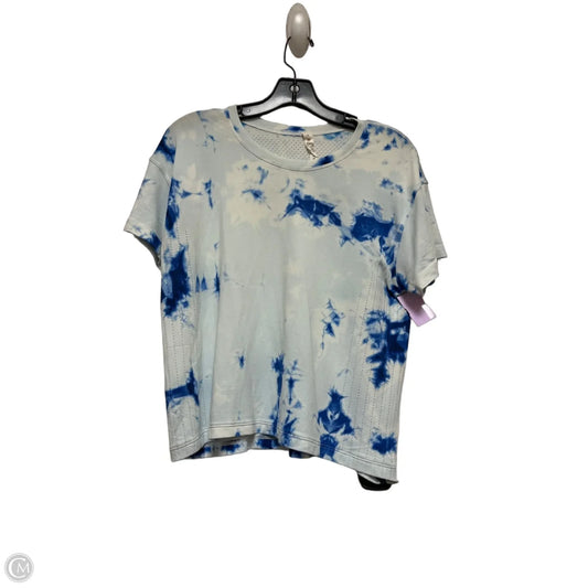 Athletic Top Short Sleeve By Lululemon In Tie Dye Print, Size: M