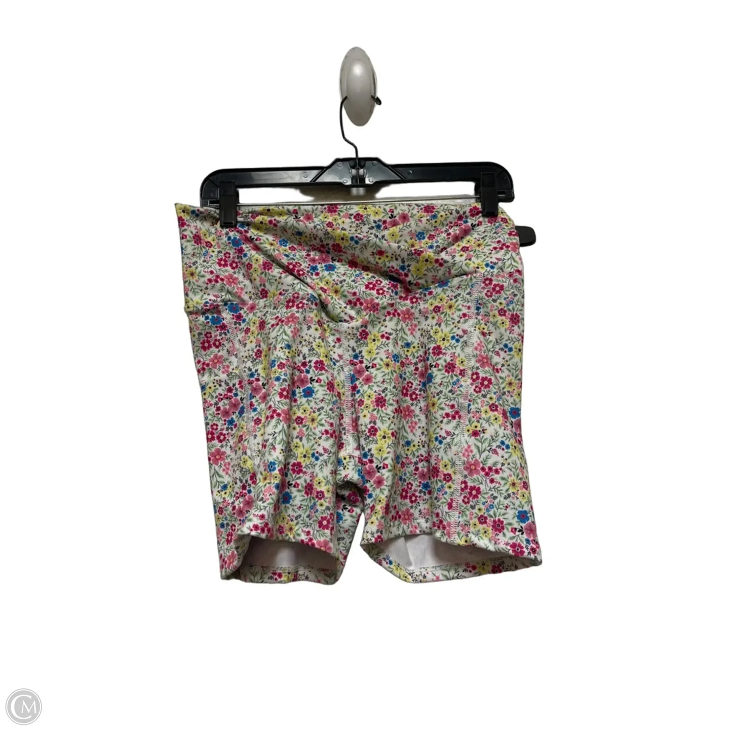 Athletic Shorts By Evolution In Floral Print, Size: Xl