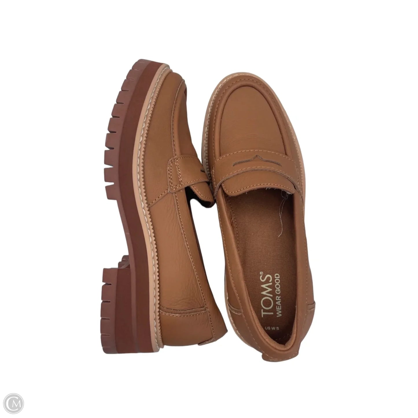 Shoes Flats By Toms In Tan, Size: 5