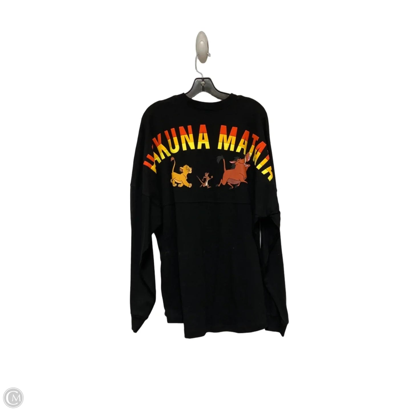 Top Long Sleeve By Disney Store In Black, Size: L