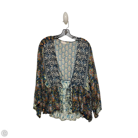 Top Short Sleeve By Free People In Multi-colored, Size: Osfm