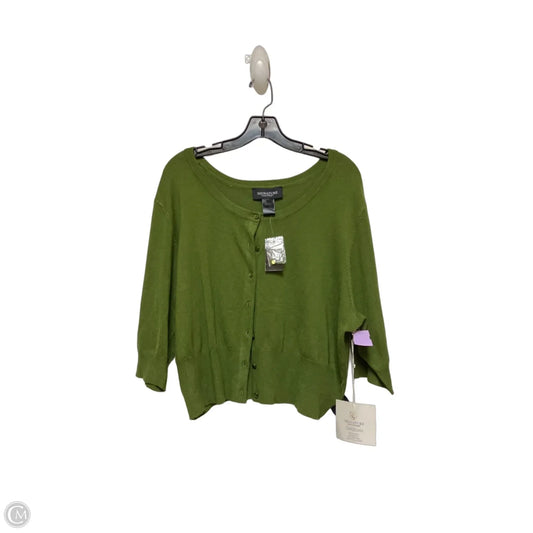 Cardigan By Ashley Stewart In Green, Size: 3x