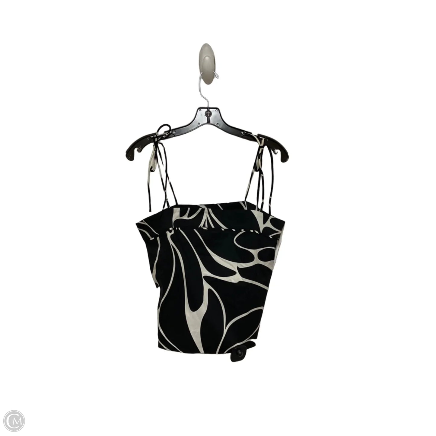 Top Sleeveless By Express In Black & White, Size: S