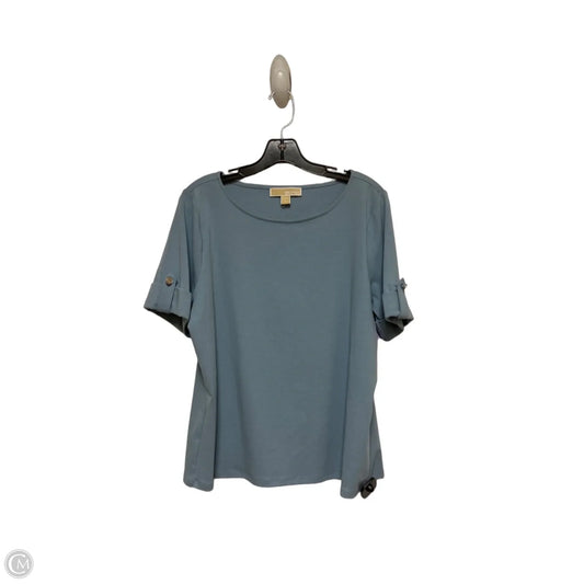 Top Short Sleeve By Michael By Michael Kors In Blue, Size: Xl