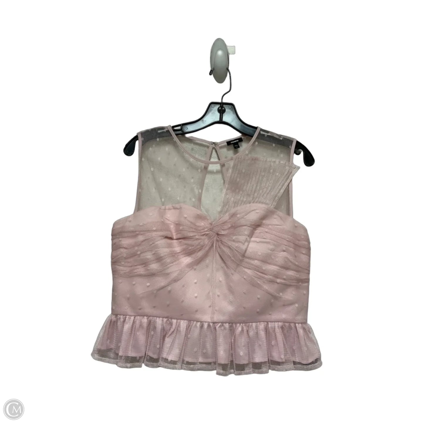 Top Sleeveless By Express In Pink, Size: M