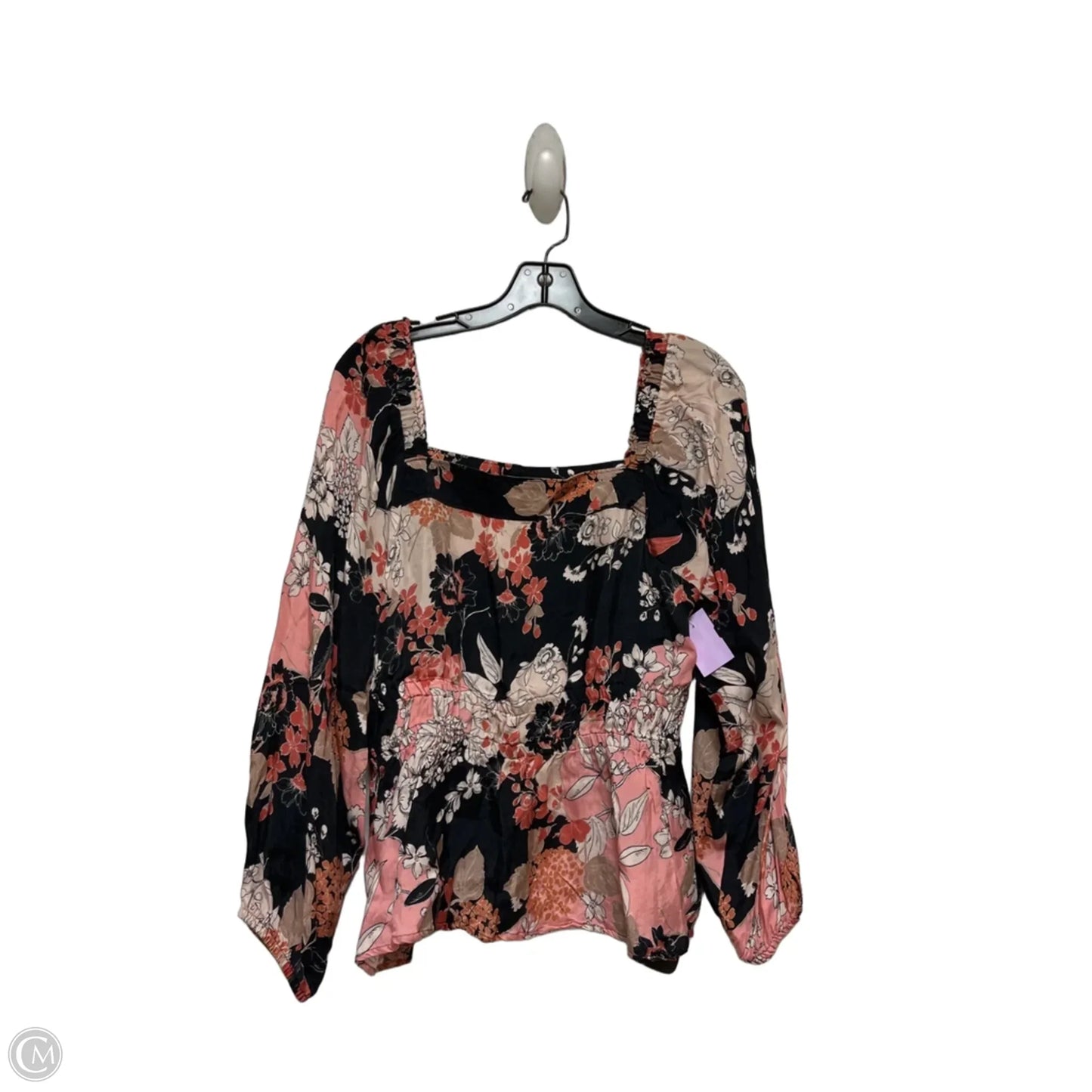 Top Long Sleeve Designer By Spartina In Floral Print, Size: M