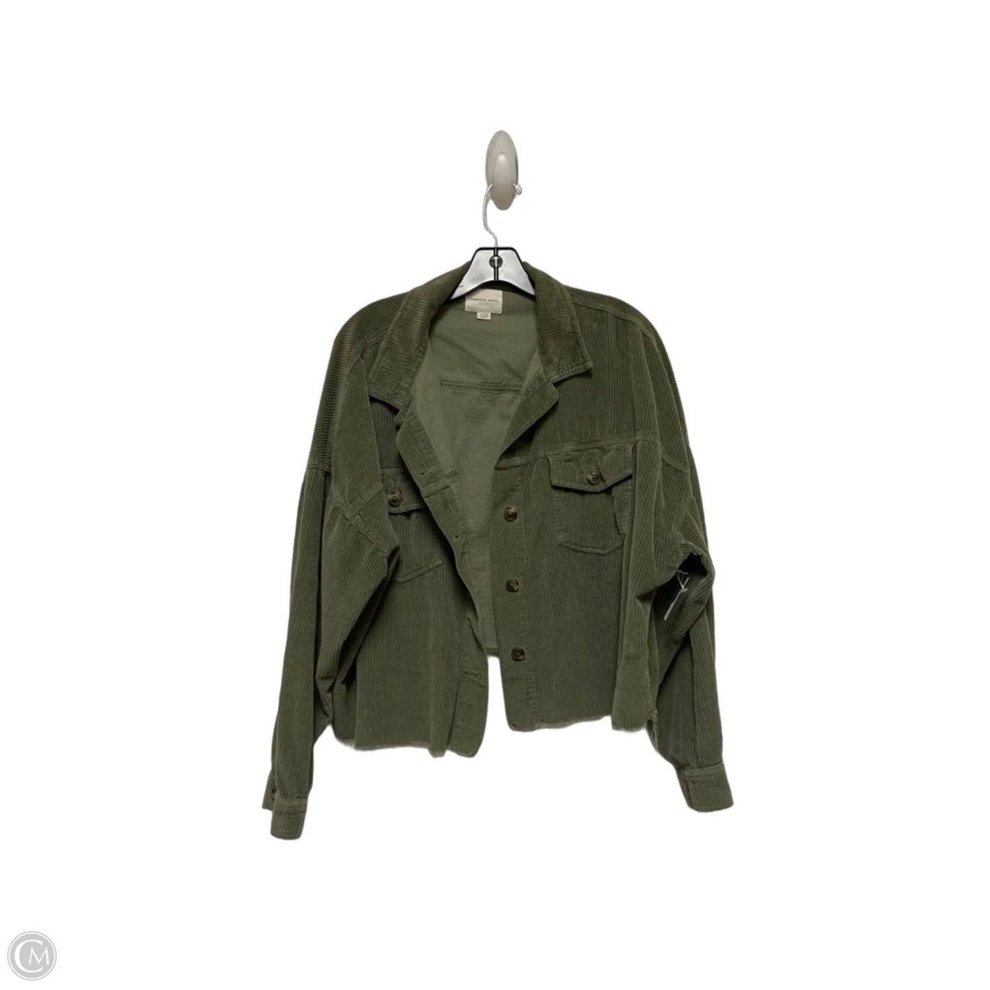 Top Long Sleeve By American Eagle In Green, Size: Xl