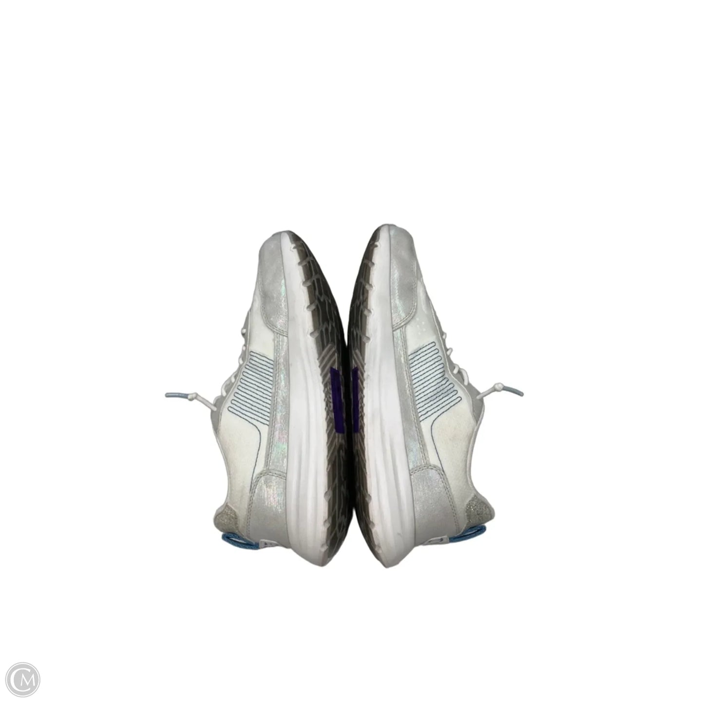 Shoes Athletic By Hey Dude In Grey & White, Size: 10