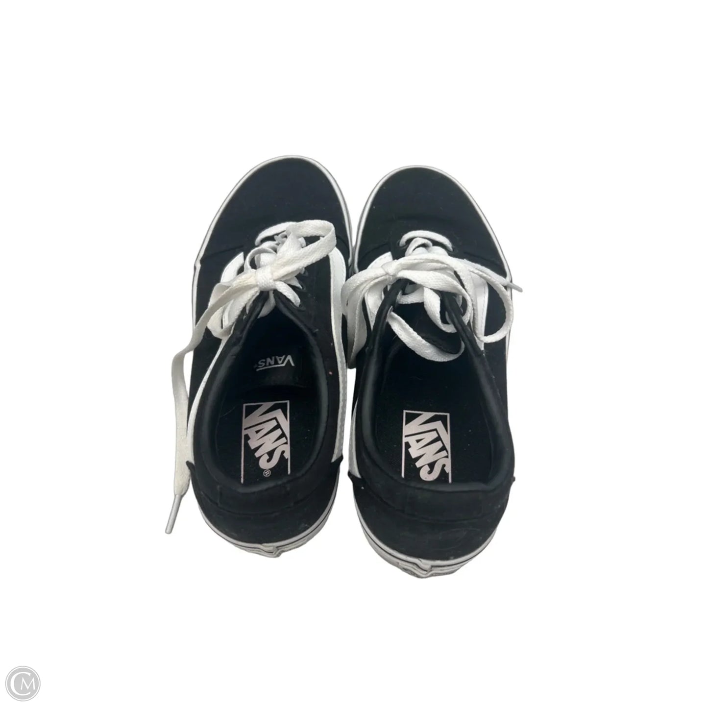 Shoes Sneakers By Vans In Black & White, Size: 8
