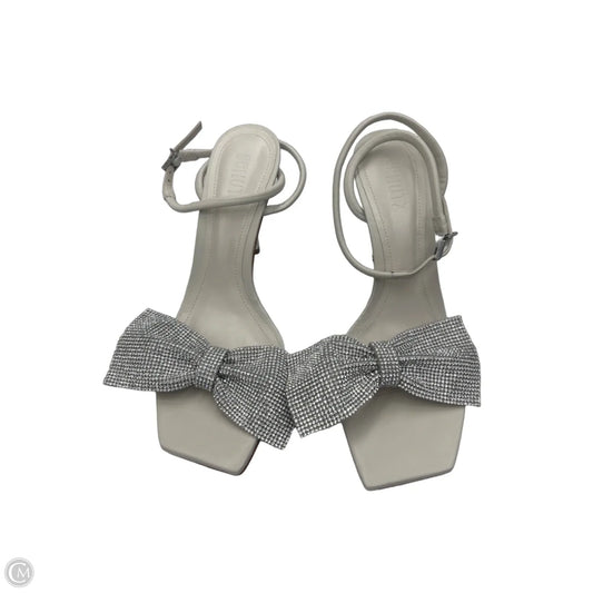 Shoes Heels Stiletto By Schutz In Silver, Size: 9