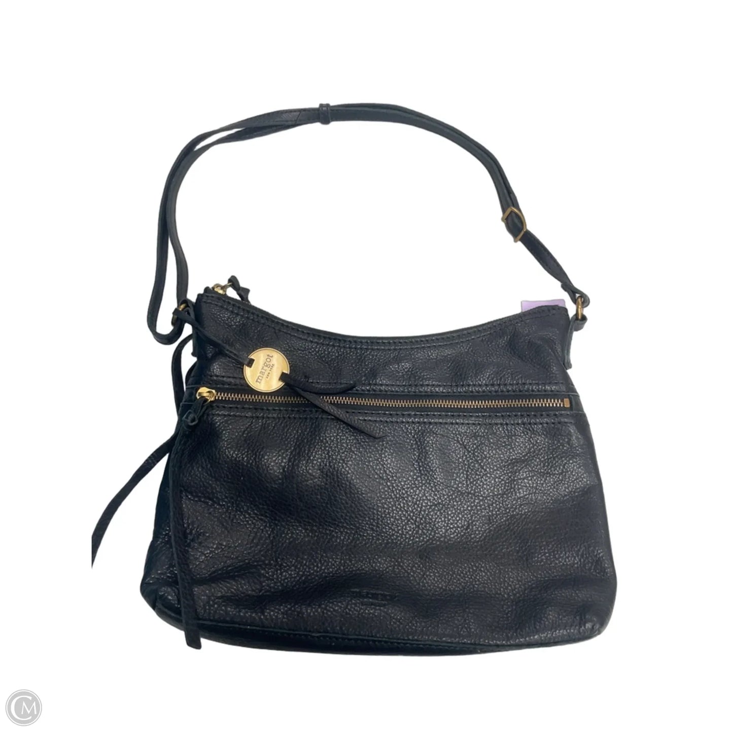 Handbag Leather By Margot, Size: Medium