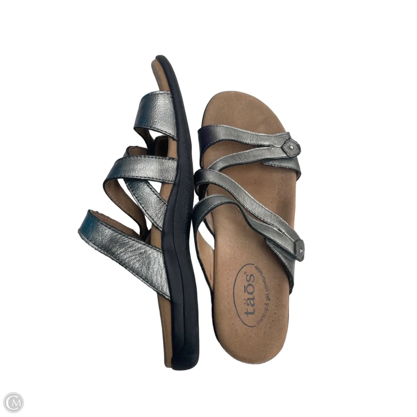 Sandals Flats By Taos In Silver, Size: 8