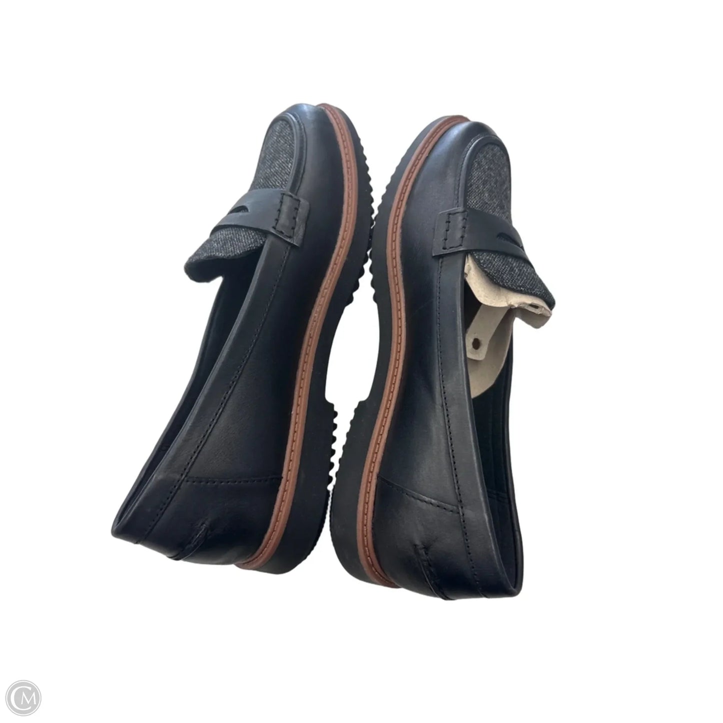 Shoes Flats By Clarks In Black, Size: 7.5