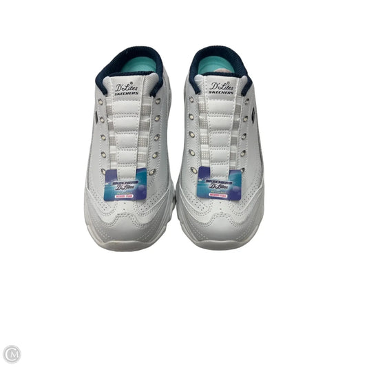 Shoes Sneakers By Skechers In Blue & White, Size: 8