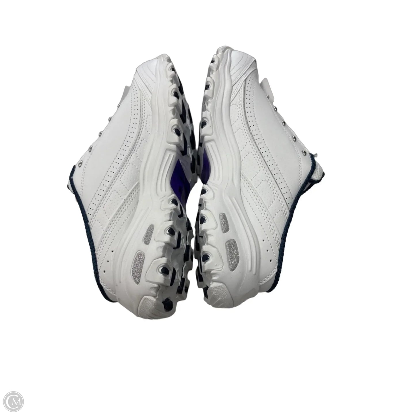 Shoes Sneakers By Skechers In Blue & White, Size: 8