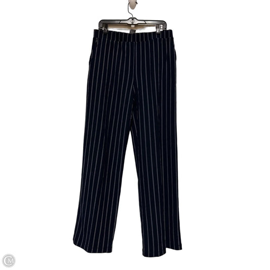 Pants Wide Leg By Chicos In Striped Pattern, Size: 8