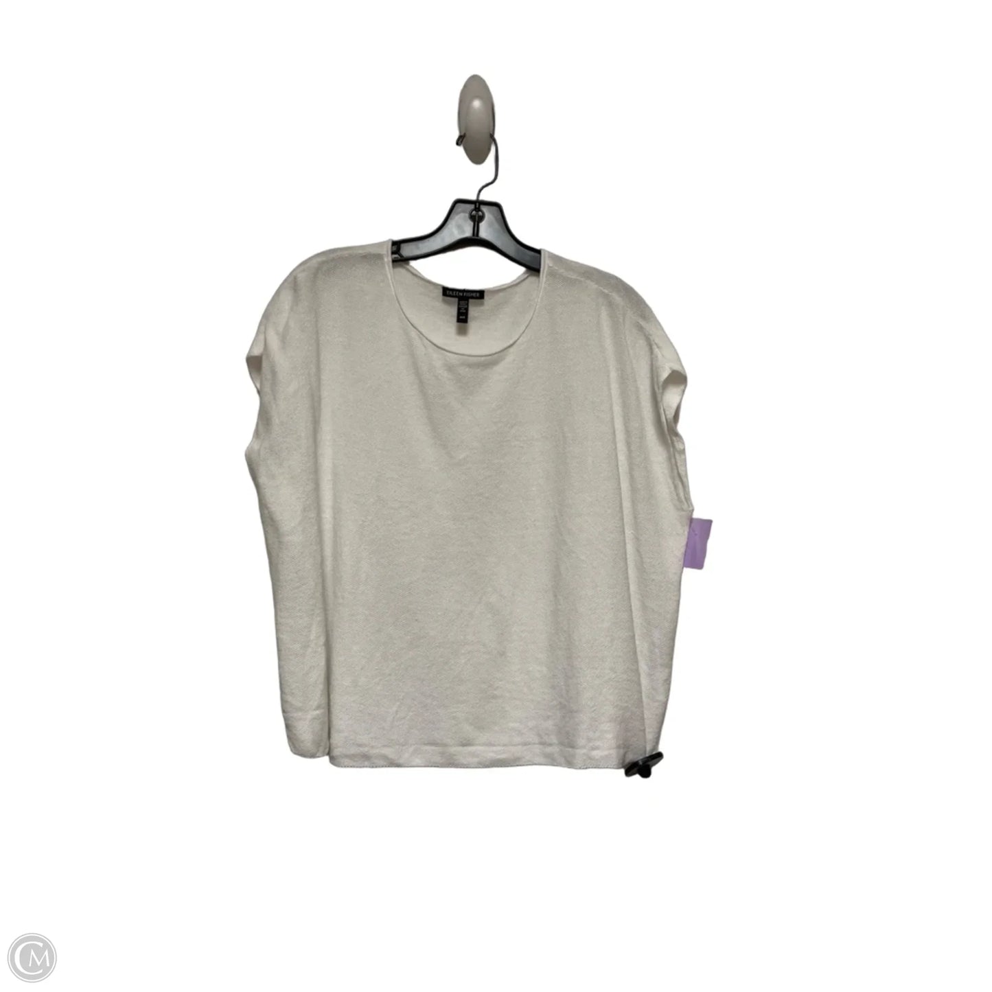 Top Sleeveless Basic By Eileen Fisher In White, Size: M