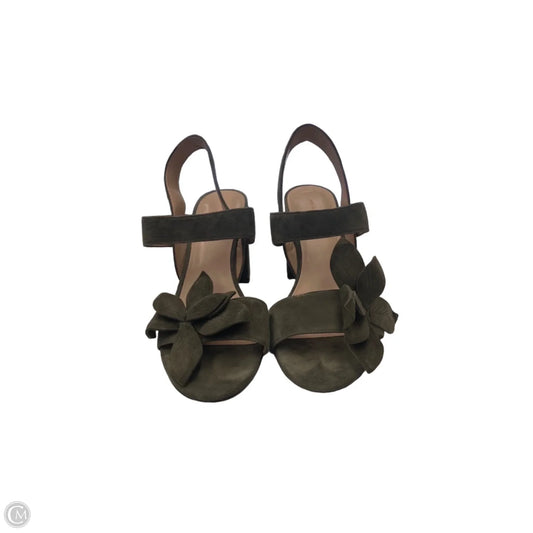 Shoes Heels Block By Ann Taylor In Green, Size: 8
