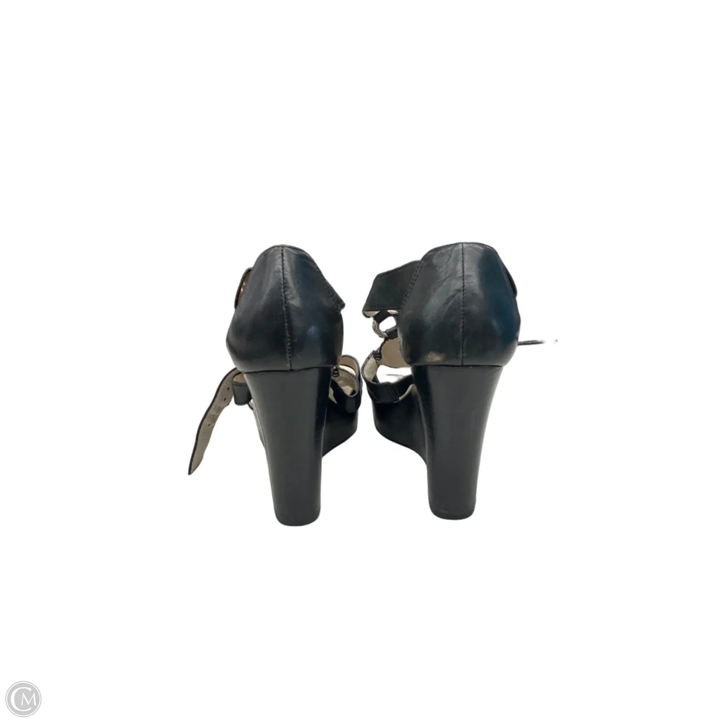 Sandals Heels Wedge By Michael By Michael Kors In Black, Size: 8.5