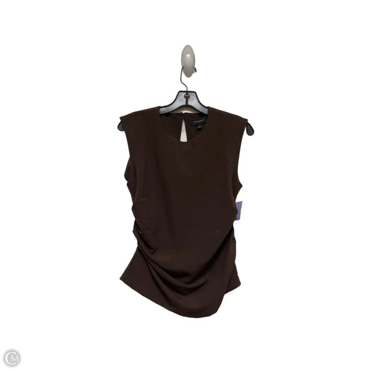 Top Sleeveless By Banana Republic In Brown, Size: S