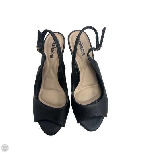 Shoes Heels Wedge By Clothes Mentor In Black, Size: 7