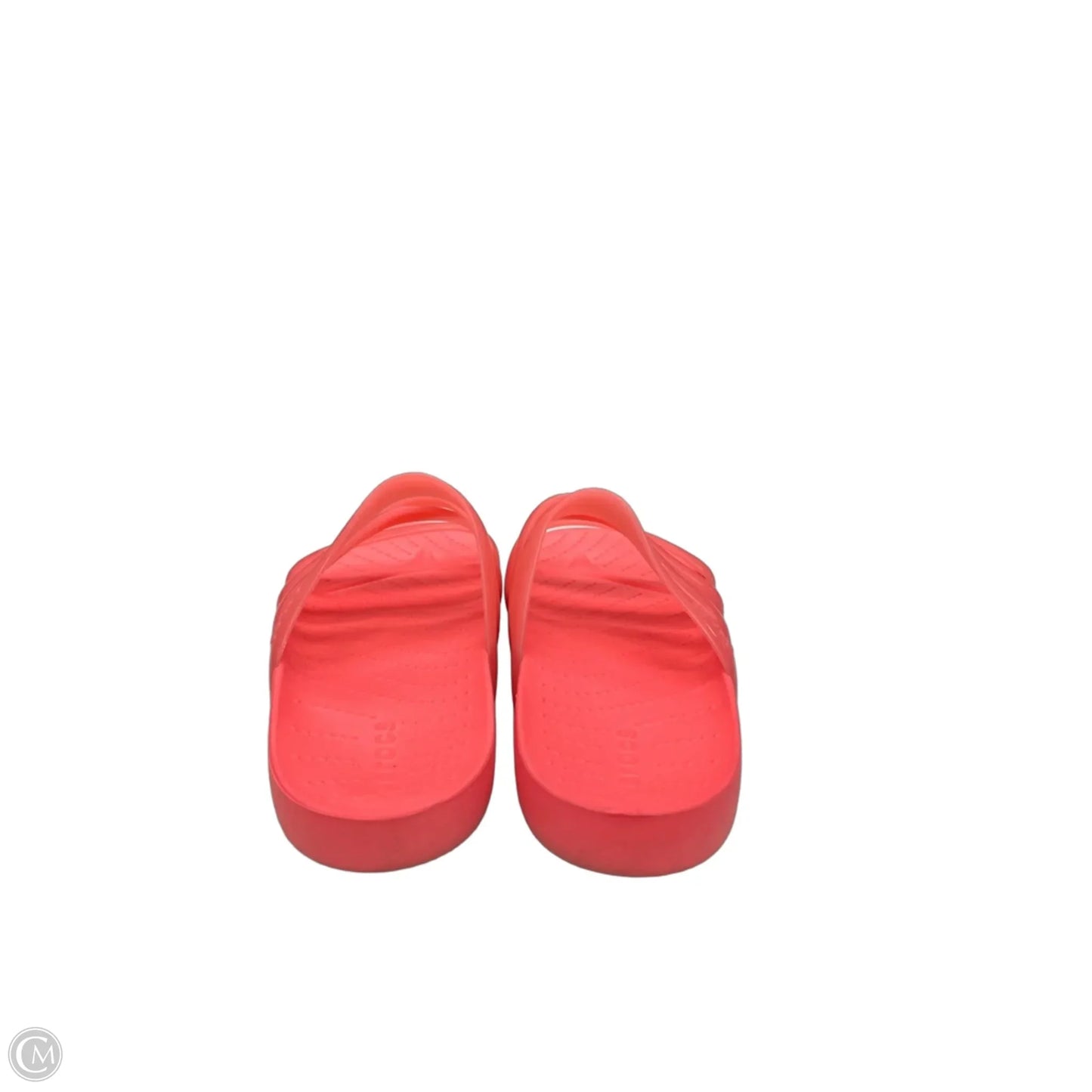 Sandals Flats By Crocs In Coral, Size: 8