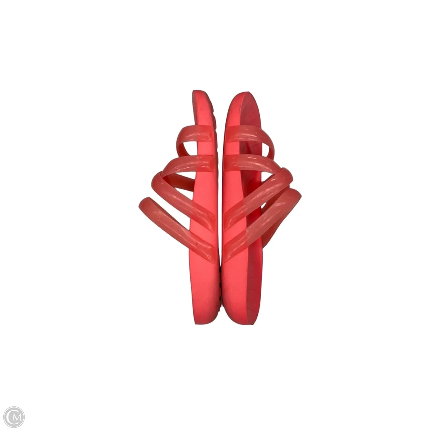 Sandals Flats By Crocs In Coral, Size: 8