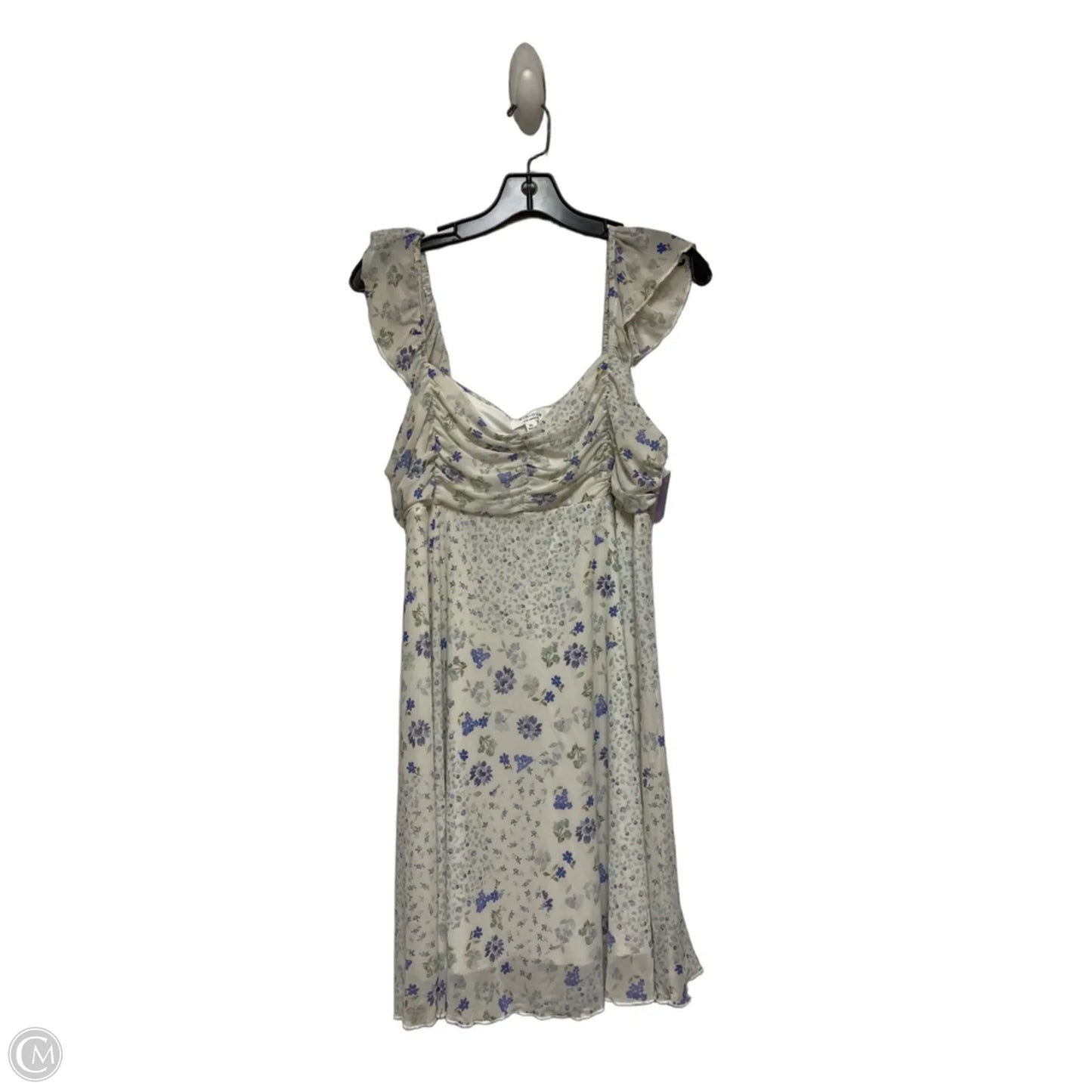 Dress Casual Short By Kirious In Floral Print, Size: Xl