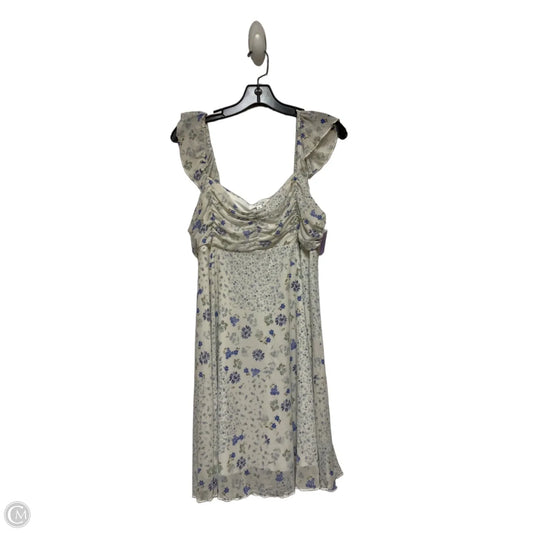 Dress Casual Short By Kirious In Floral Print, Size: Xl