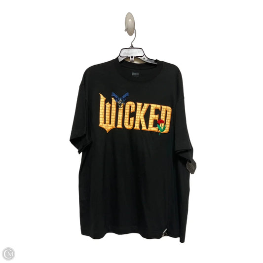 Top Short Sleeve By Clothes Mentor In Black, Size: M