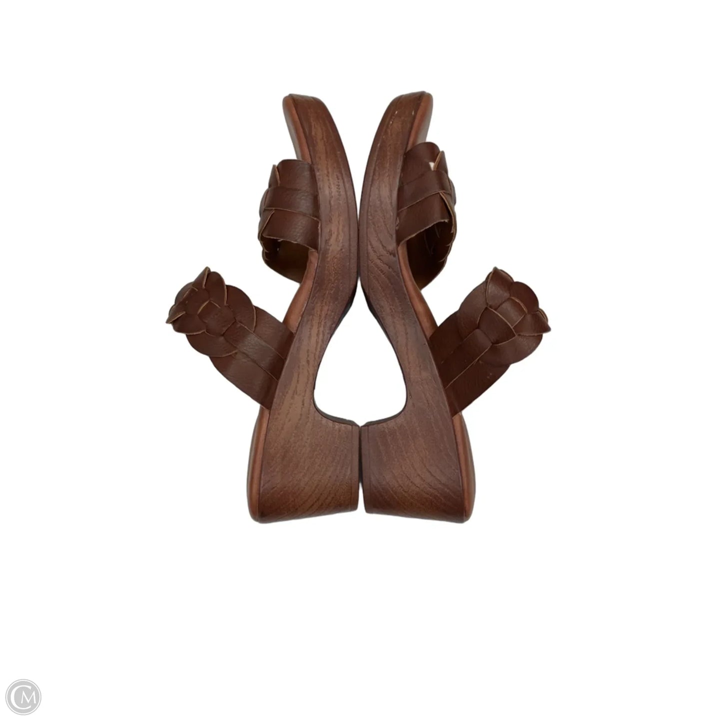 Sandals Heels Block By Boc In Brown, Size: 8