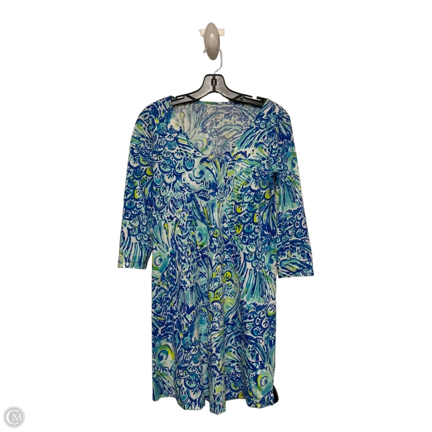 Dress Designer By Lilly Pulitzer In Blue & Green, Size: Xs