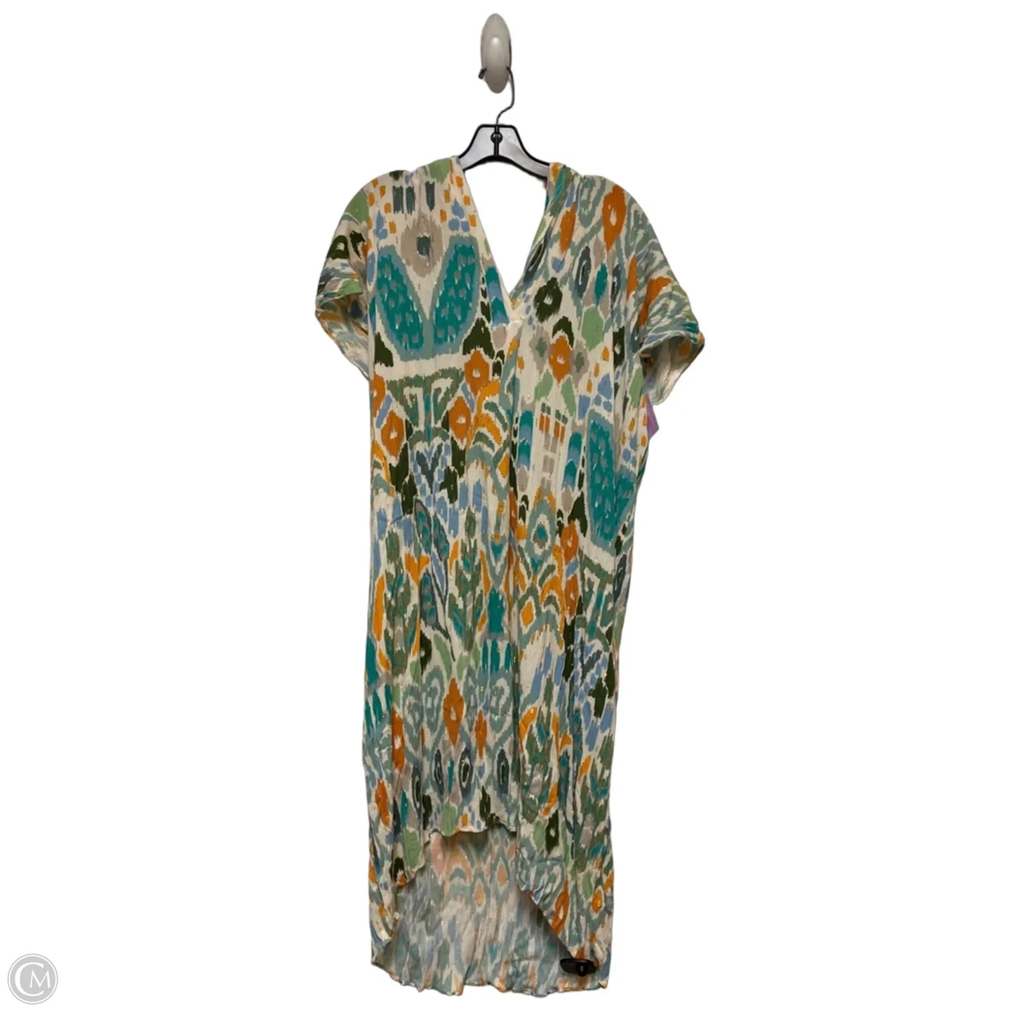 Dress Casual Short By Zara In Blue & Orange, Size: L