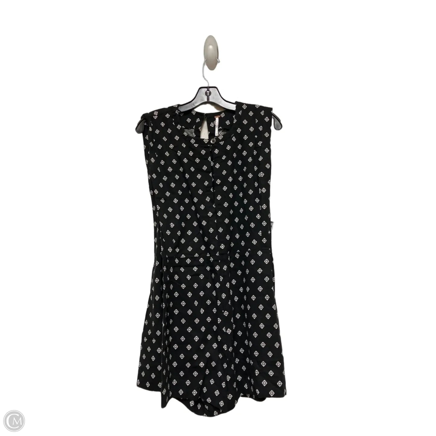 Romper By Free People In Black & Cream, Size: M