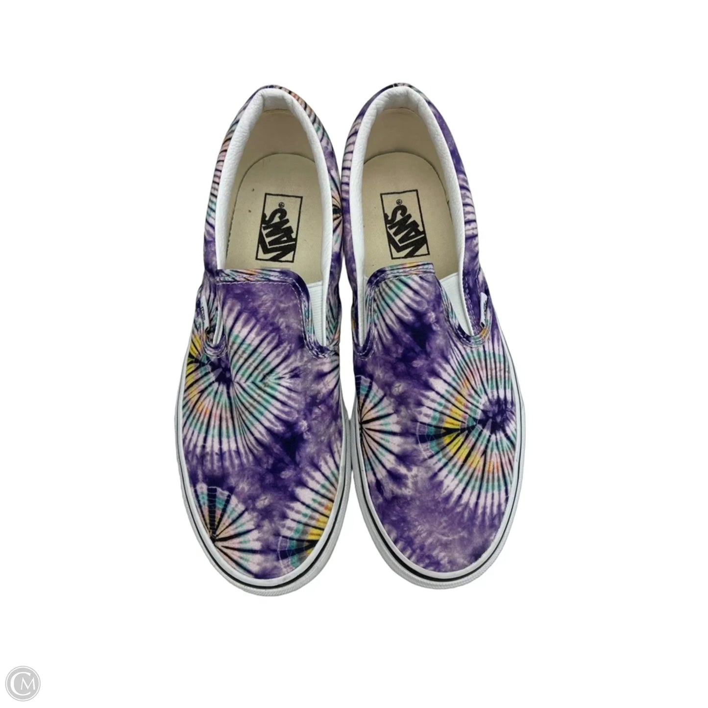 Shoes Flats By Vans In Tie Dye Print, Size: 10