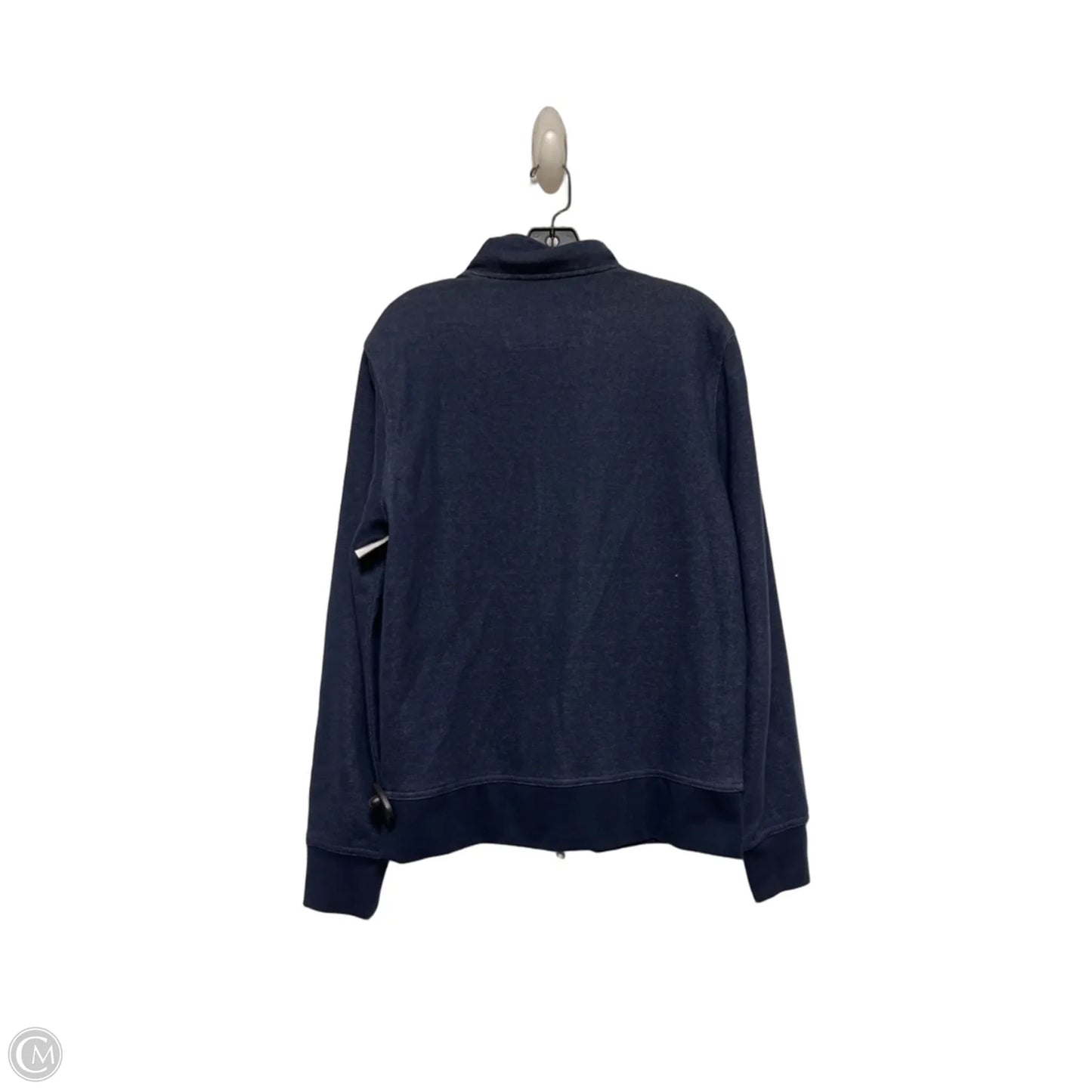 Jacket Shirt By Banana Republic In Blue, Size: M