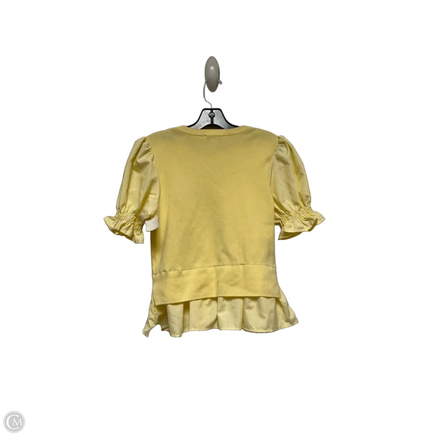 Top Short Sleeve By Nanette By Nanette Lepore In Yellow, Size: S